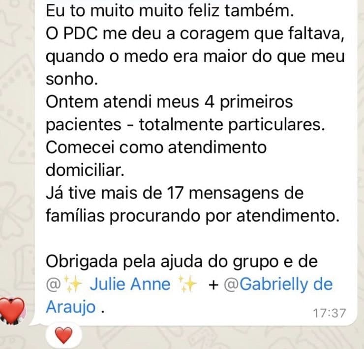 Depoimento de participante do PedSummit 3