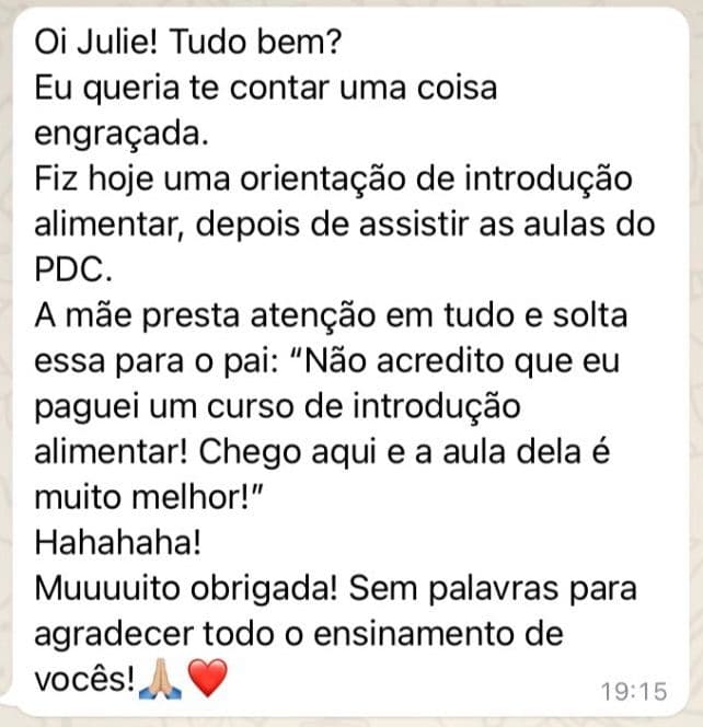 Depoimento de participante do PedSummit 5